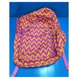 (1) Pink and Yellow Chevron Backpack