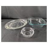 (3) Assorted Glass Bakeware Dishes