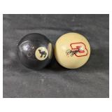 (2) Camel & Dale Earnhardt Jr. Billiard Balls