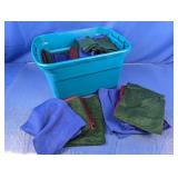 (1) Bin of Assorted Cloth Napkins