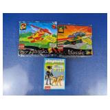 (3) Toy Sets LEGO and Playmobil