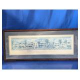 (1) Framed Print of Galveston Historic Homes T