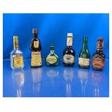 (6) Miniature Liquor Bottles Assortment