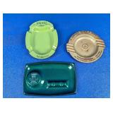 (3) Vintage Motel Ashtrays Collection