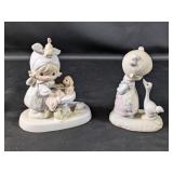 (2)Jonathan & David Figurines w/Animals Duo