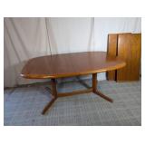 Dyrlund Danish Teak Dining Table w/ Extendable Top