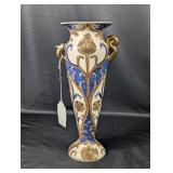 (1) Ornate Hand-Painted Ceramic Vase