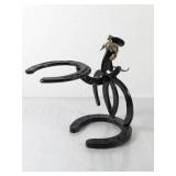 Horseshoe Cowboy Wine Holder