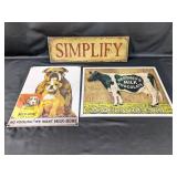 (3) Assorted Decorative Signs