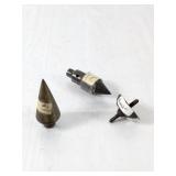 (3) Vintage Metal Plumb Bobs