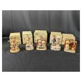 (5) Enesco Memories of Yesterday Porcelain