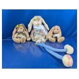 (3) Plush Bunny Set