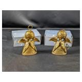 (2) Brass Angel Figurines with Original Boxes