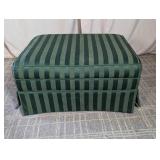 Striped Green Ottoman