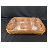 Longaberger Divided Serving Basket