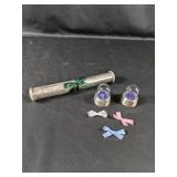 (3) Silver Keepsake Set with Ribbon Bows
