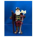 (1) Skiing Santa Claus Figurine