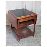 Vintage Danish Modern Serving Cart w/ Folding Top