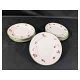 (7) Bunny Collection Dessert Plates Set