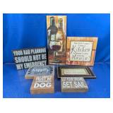 (7) Assorted Decorative Signs