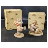 (2) Memories of Yesterday Porcelain Figurines