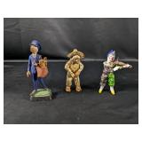 (3) Vintage Figurines: Postman, Farmer, Clown