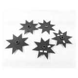 (5) Vintage Metal Throwing Stars