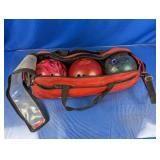 (3) Bowling Balls with Carrying Bag