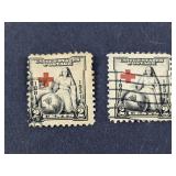 (2) 1931 Red Cross 2ï¿½ Postage Stamps