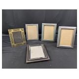 (5) Assorted Metal Picture Frames ï¿½ Silver & Brass