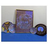 (4)Framed Butterfly Wing Art Set