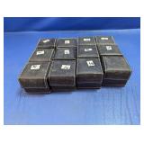 (12) Black Leatherette Jewelry Boxes