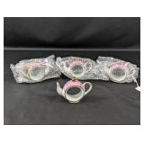 (4) Decorative Pink Teapot Napkin Rings