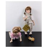 (3) Samantha Porcelain Dolls Set
