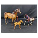 (3) Breyer Traditional Model Horses Mare, Foal,