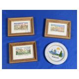 (4) Colorado-Themed Framed Prints & Souvenir
