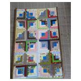 (1) Vintage Antique Quilt on Rack