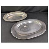 (2) Vintage Silver-Plated Serving Platters