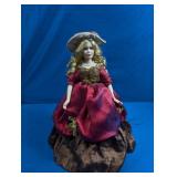 (1) Porcelain Victorian-Style Doll