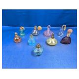 (9) Vintage Glass Perfume Bottles ï¿½ Assorted