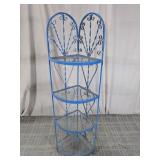 (1) Blue Metal Plant Stand