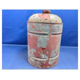 (1) Vintage Metal Can with Handle