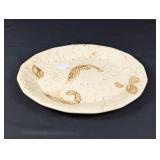 (1) Vintage Seafood-Themed Ceramic Plate