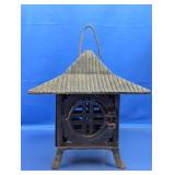 (1) Vintage Cast Iron Japanese-Style Lantern
