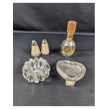 (5) Vintage Glass & Metal Collectibles