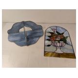 (2) Stained Glass Decorative Pieces