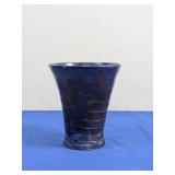 (1) Handmade Blue Ceramic Vase