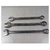 (3) Williams Large Combination Wrenches