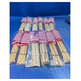 (120+) Small Wooden Stick American Flags