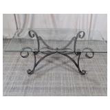 (1) Glass Top Coffee Table